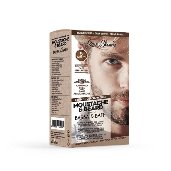 Renée Blanche Moustache & Beard Color - Dark Blond