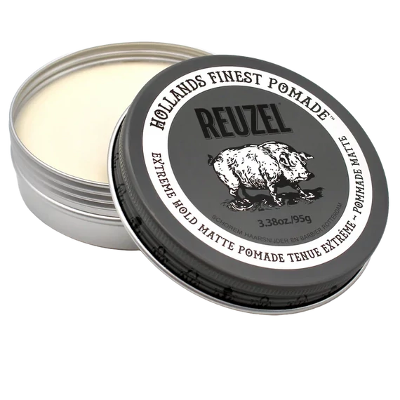 Reuzel Pomade Extreme Hold - Matte Finish, Strong Hold hajformázó 95g