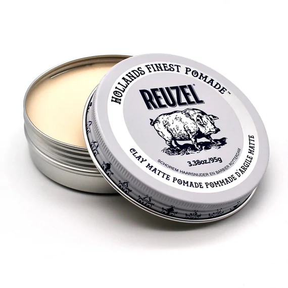 Reuzel Clay Matte Pomade - High Shine, Strong Hold hajformázó 95g
