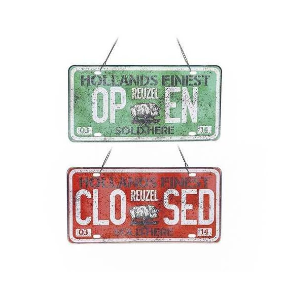 Reuzel Open/Closed Door Sign (61cm x 28cm)