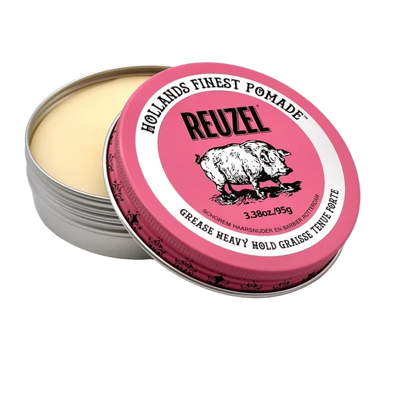 Reuzel Pomade Pink Grease - Heavy Hold hajformázó 95g
