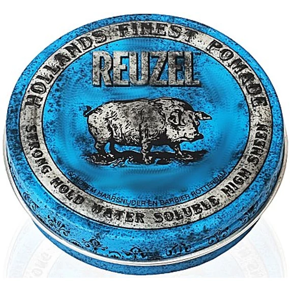 Reuzel Blue Strong Hold High Sheen Pomade hajformázó 35g