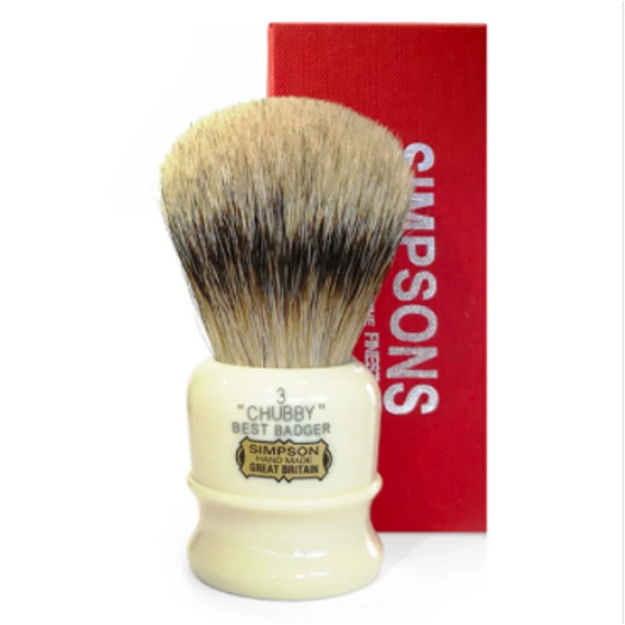 Simpsons Chubby CH3 Best Badger Shaving Brush