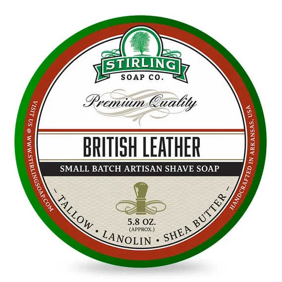 Stirling British Leather borotválkozó szappan 170ml