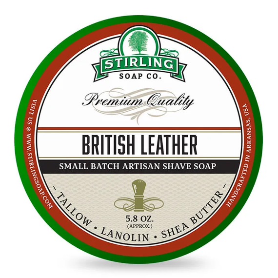 Stirling Shaving Soap British Leather170ml