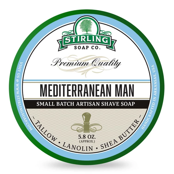 Stirling Shaving Soap Mediterranean Man borotválkozó szappan 170ml