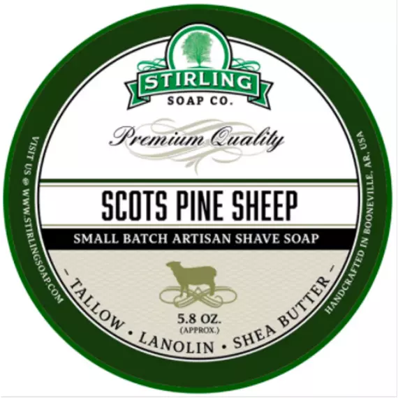 Stirling Shaving Soap Scots Pine Sheep borotválkozó szappan 170ml