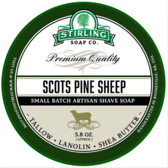 Stirling Shaving Soap Scots Pine Sheep borotválkozó szappan 170ml