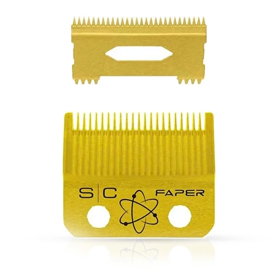 StyleCraft Replacement Faper + Slim Deep Tooth - Gold Titanium Fade Clipper Blade Set