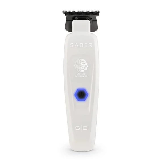 StyleCraft Saber Professional Metal Trimmer (white) - Digital Brushless Motor kontúrvágó gép 7500rpm