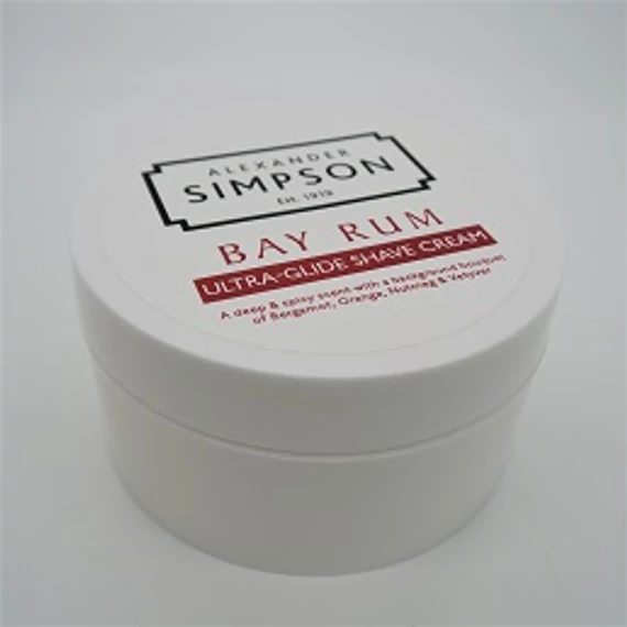 Alexander Simpsons 1919 Bay Rum Ultra Glide Shave Cream 180ml
