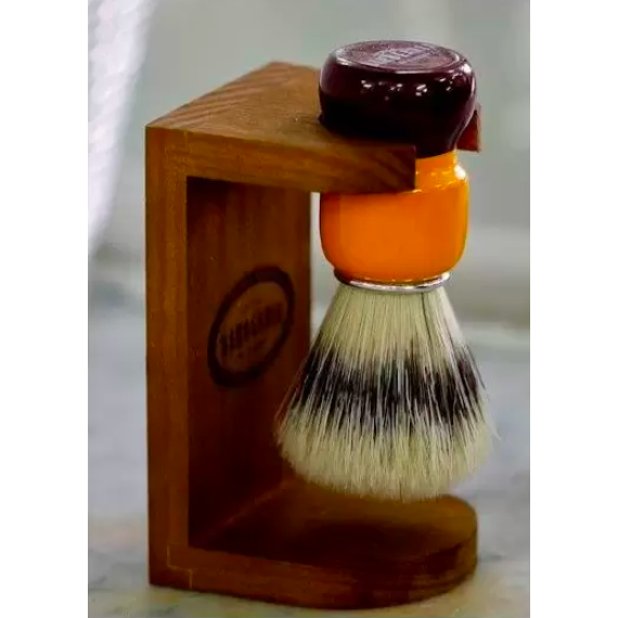 Antiga Barbearia de Bairro Wooden Shaving Brush Holder