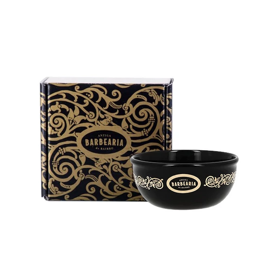 Antiga Barbearia de Bairro Black & Gold Shaving Bowl porcelán borotvatál