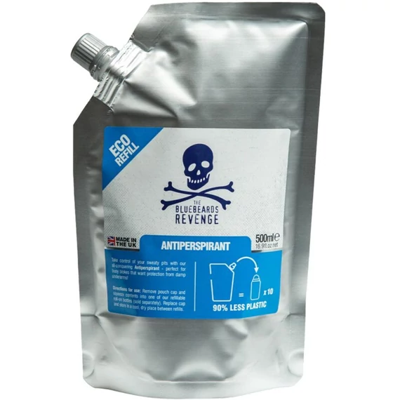 The Bluebeards Revenge Roll-On Anti-Perspirant Deodorant Refill Pouch 500ml (Discontinued)