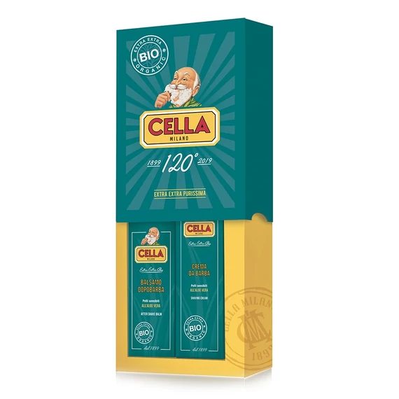 Cella Milano Traditional Shaving Set BIO (Green) 2pc