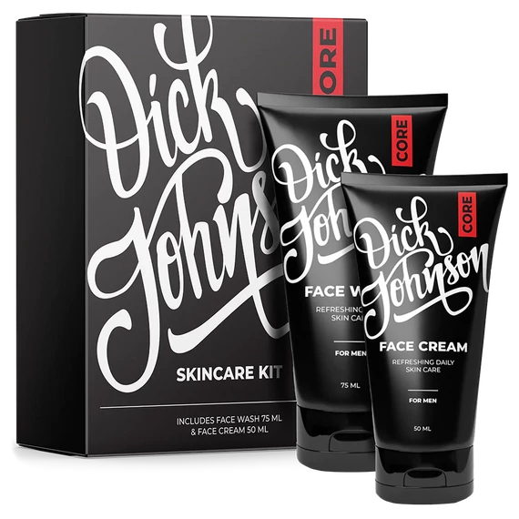 Dick Johnson Core Skincare Kit arclemosó és arckrém