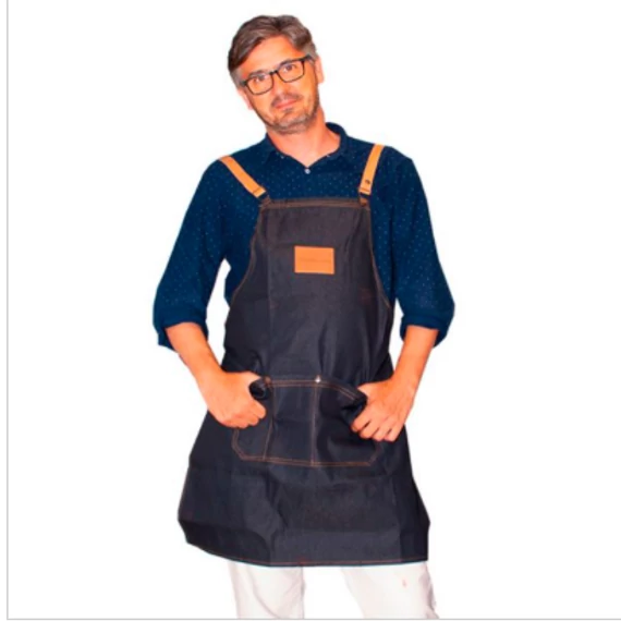Barber Line Apron (Black Jeans) borbély munkakötény 75x65