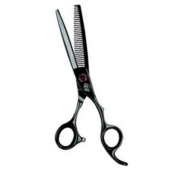 Captain Cook Tapper Scissors - Black Ripper 6" (440C Japanese Steel)