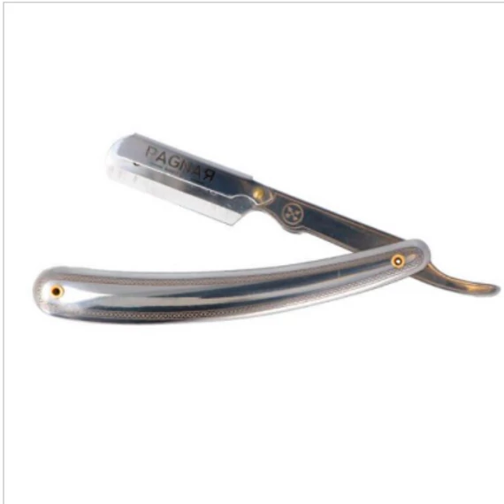 Ragnar J2 Steel Silver Shavette Barber Razor