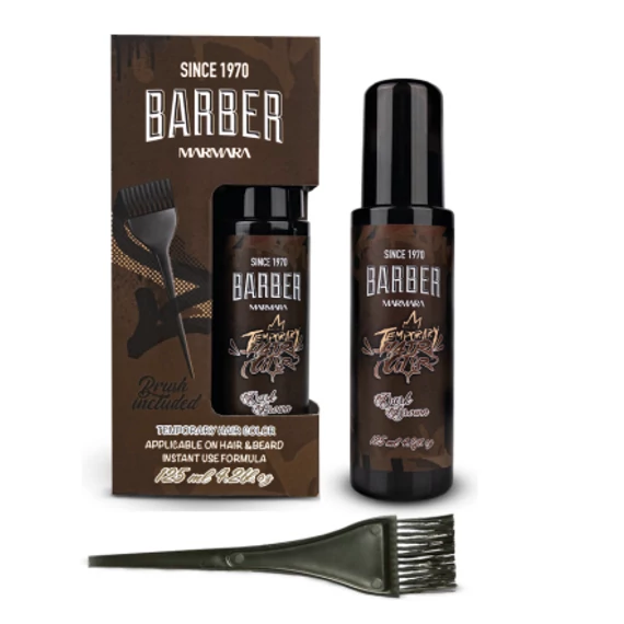 Marmara Barber Semi-Permanent Instant haj- és szakáll színező - Dark Brown 125ml