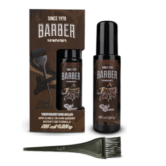 Marmara Barber Semi-Permanent Instant Hair & Beard Color - Dark Brown 125ml