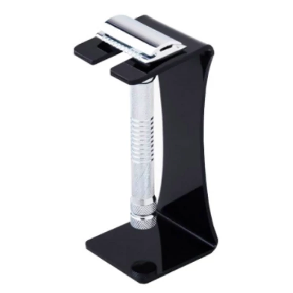 Pearl Acrylic Razor Stand (black) borotvatartó