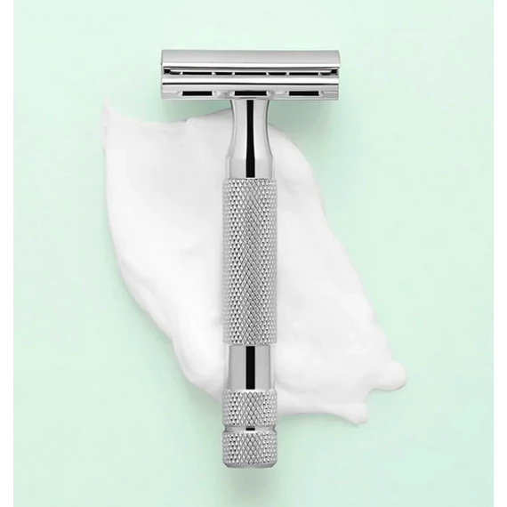 Rockwell 6C DE Safety Razor White Chrome