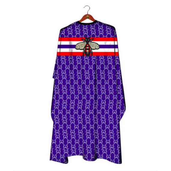The Shave Factory Cutting Cape "Gucci" Blue vágókendő