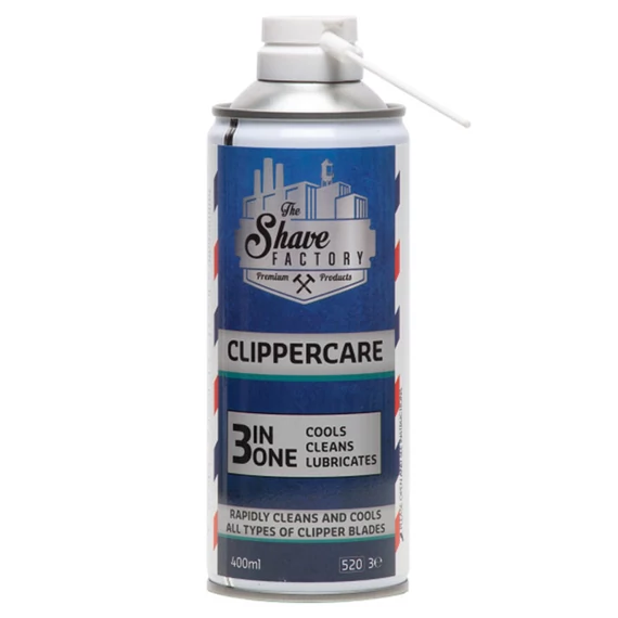 Shave Factory ClipperCare 3in1 Spray nyírógép ápoló spray 400ml