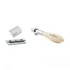 Kép 2/3 - Edwin Jagger Closed Comb Chatsworth Plaza Safety Razor (DE) Ivory / Chrome IVPSR