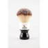 Picture 1/2 -Epsilon Silver Tip Fibre Black & White Shaving Brush 54/26mm borotvapamacs