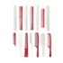 Kép 2/3 - JRL Barber Blending Comb 9.6" - White