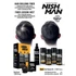 Kép 2/3 - Nish Man Hair Building Keratin Fiber + Fiber Locking Mist Set (black) 20g+100ml