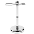 Picture 1/2 -Parker Shiny Chrome Plated Premium Razor and Brush Shaving Stand